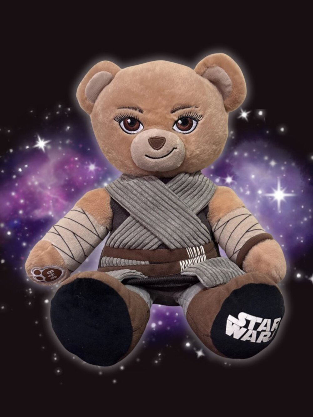 Build A Bear Star Wars Rey Bear 2017 Disney Plush Outfit EUC